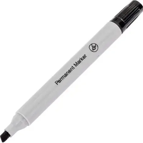 Chisel tape permanent marker